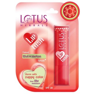Lotus Herbals Lip Lush Tinted Lip Balm - Watermelon Splash, 4 gm